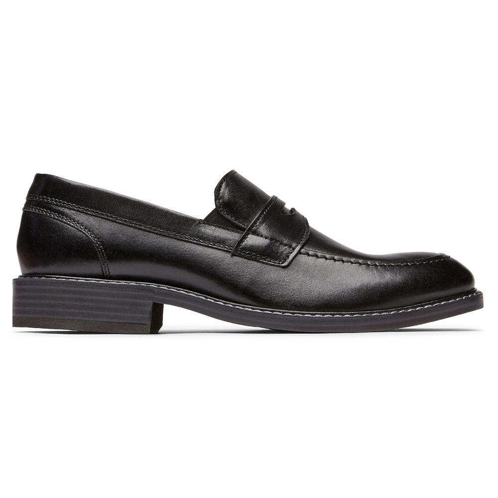 Rockport Loafers Herre Svart - Kenton Penny - IBLC59376